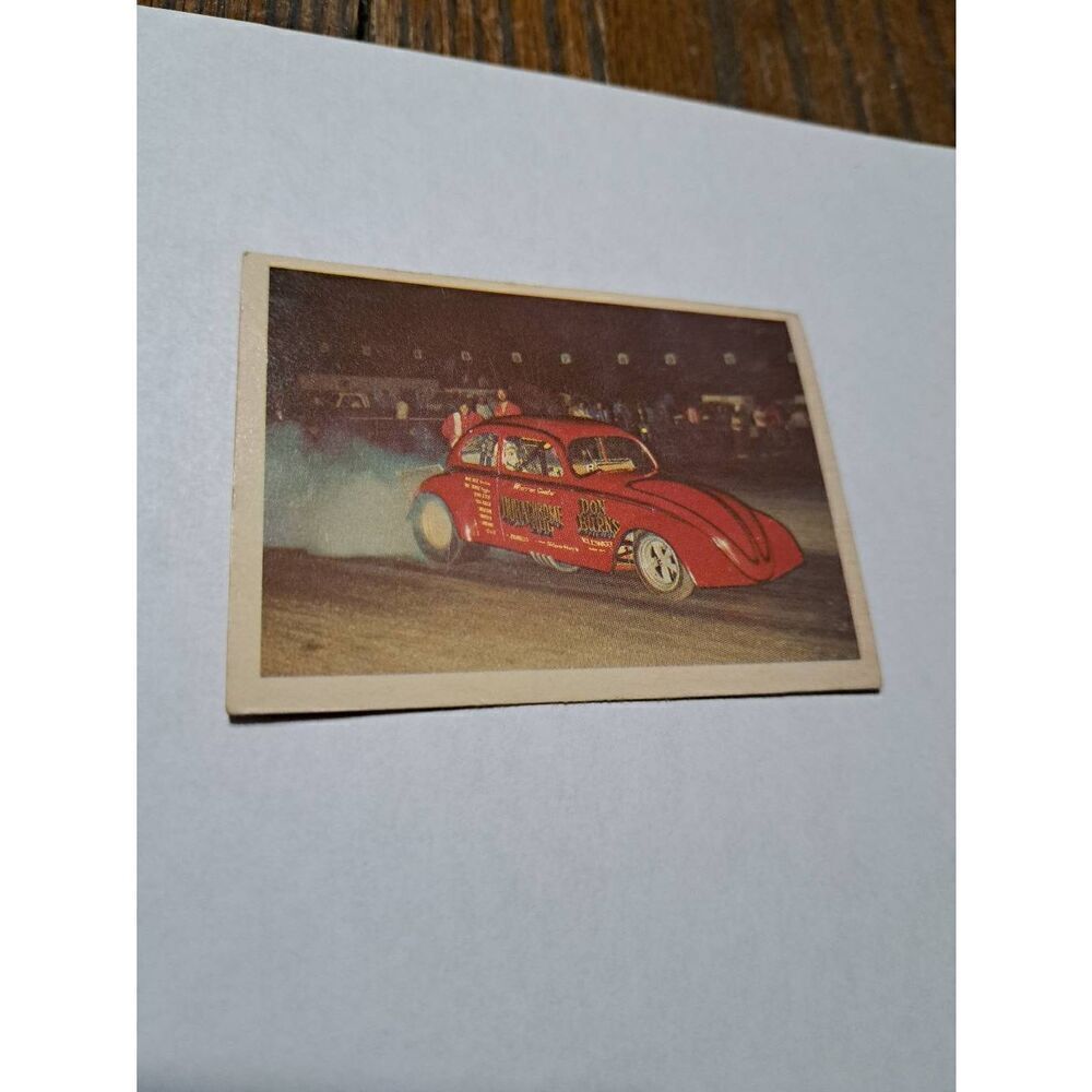 Vintage 1971 Fleer Warren Gunter Durachrome Bug Volkswagen Funny Car Tradin Card